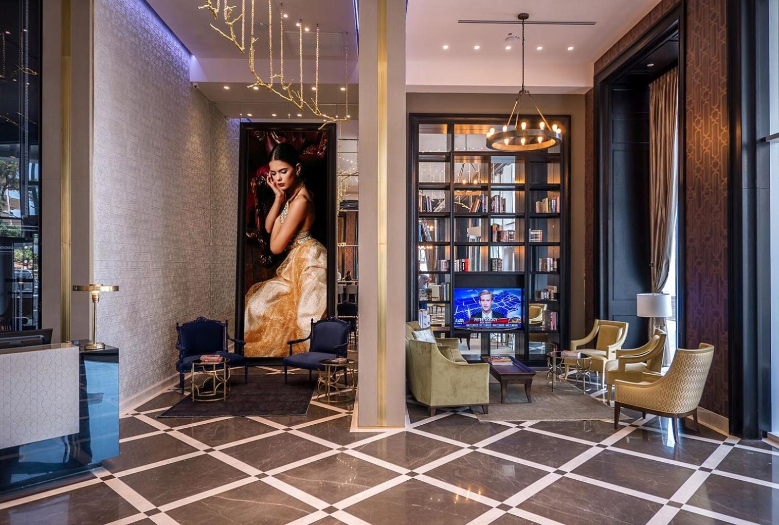 David Tower Hotel Netanya By Prima Hotels - 16 Years Plus Esterno foto The lobby of the hotel